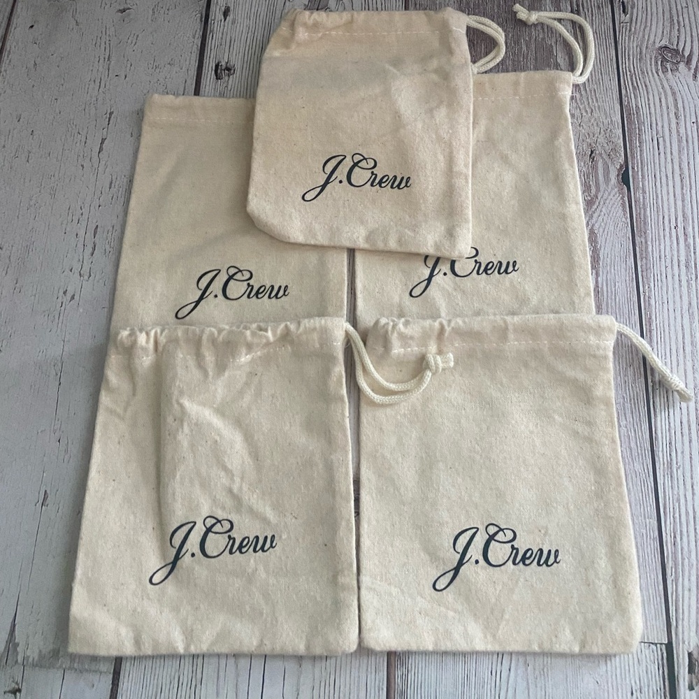 J. Crew Cream Muslin Dustbag Collection (set of 5) 🐝